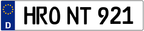 Trailer License Plate